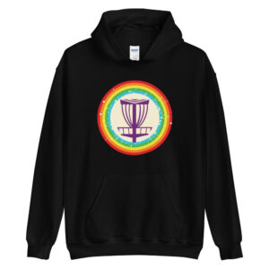 Disc Golf Heavyweight Hoodie - Krushed Basket Rainbow
