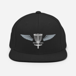 Disc Golf Snapback Hat - Krushed Basket w/Angel Wings