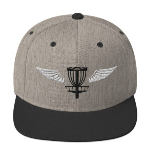 Disc Golf Snapback Hat - Krushed Basket w/Angel Wings