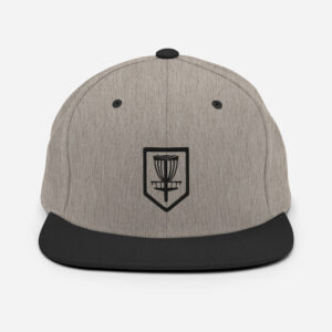 Disc Golf Snapback Hat - Krushed Basket Shield