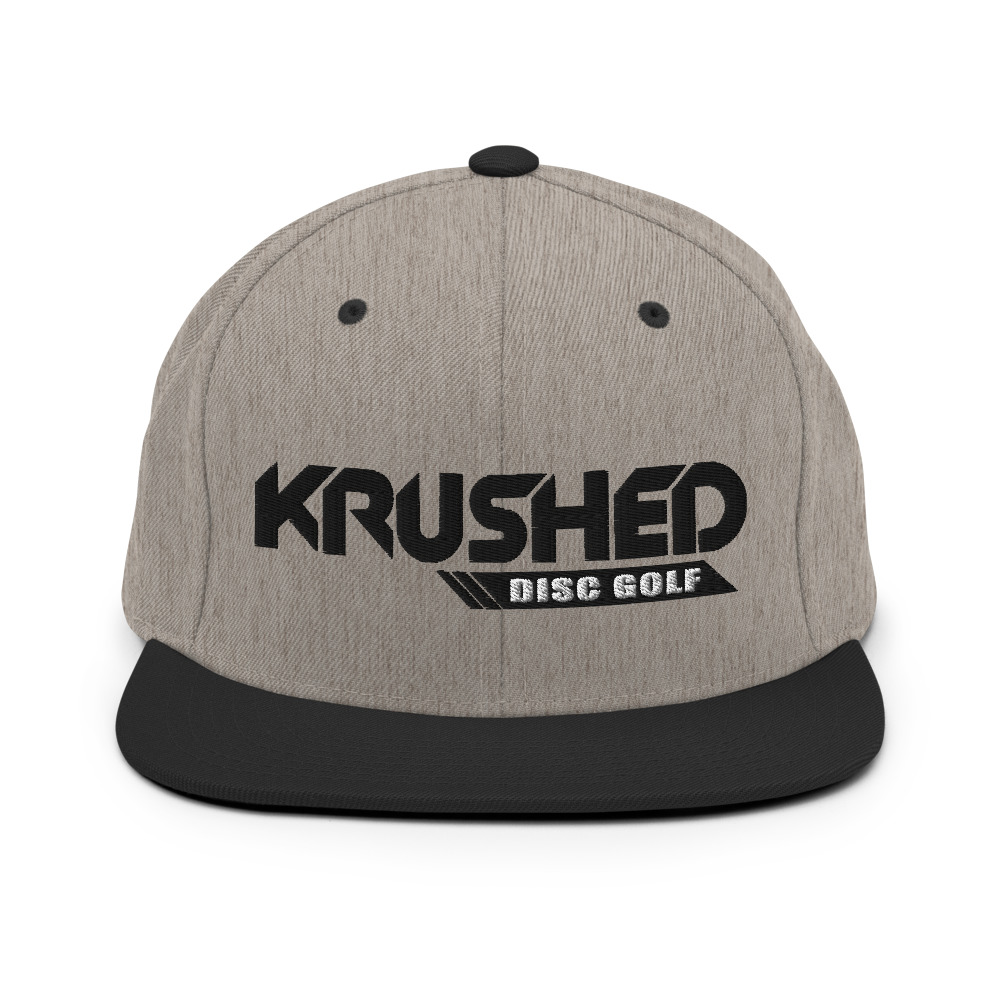 Disc Golf Snapback Hat - Krushed Logo 3d Puff - Image 3