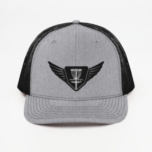 Disc Golf Trucker Cap - Krushed Basket Shield w/Wings