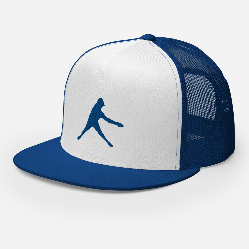 Disc Golf 5 Panel Trucker Cap - Krushed Player - Royal - Image 6
