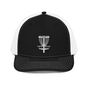Disc Golf Trucker Cap – Black/White - Krushed Basket