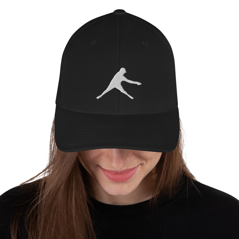 Disc Golf Flexfit Hat - Krushed Player - Black - Image 2