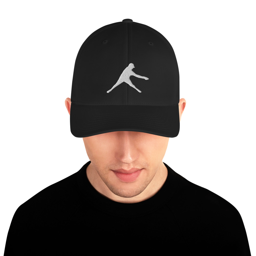 Disc Golf Flexfit Hat - Krushed Player - Black - Image 3