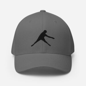 Disc Golf Flexfit Hat - Krushed Player - Gray/Black