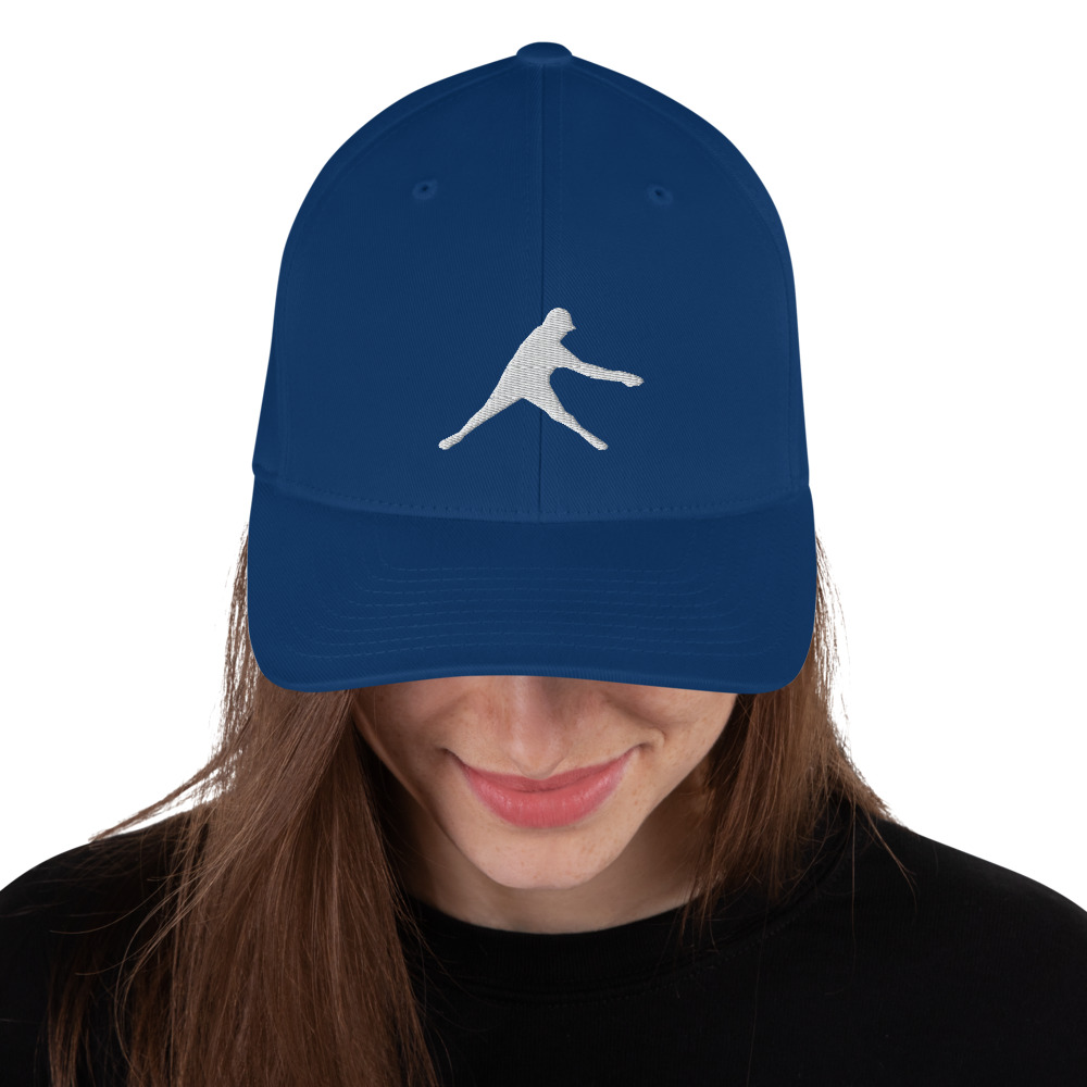 Disc Golf Flexfit Hat - Krushed Player - Royal - Image 2
