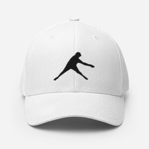 Disc Golf Flexfit Hat - Krushed Player - White/Black