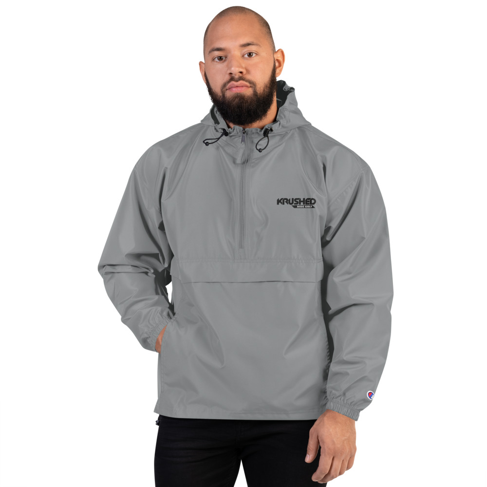 Disc Golf Packable Jacket by Champion - Grey - Krushed Logo - Image 6