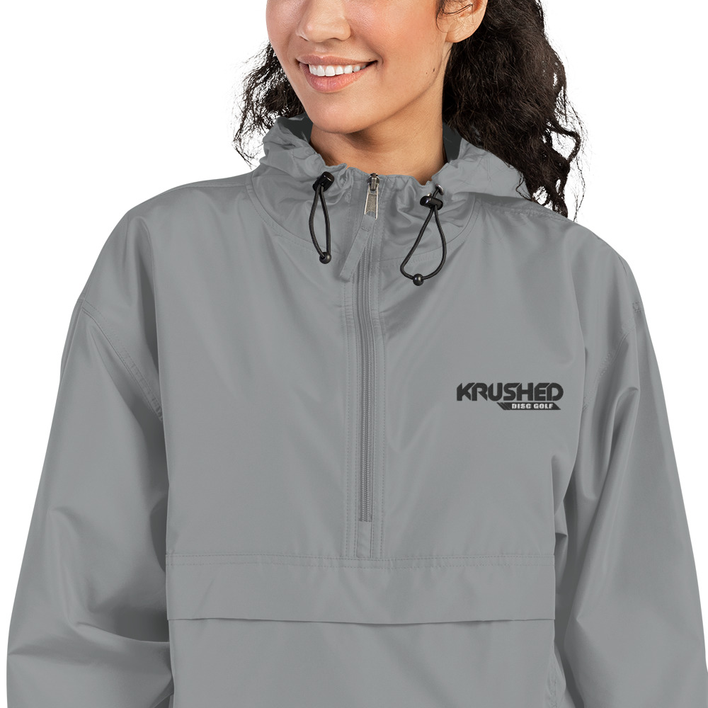 Disc Golf Packable Jacket by Champion - Grey - Krushed Logo - Image 3