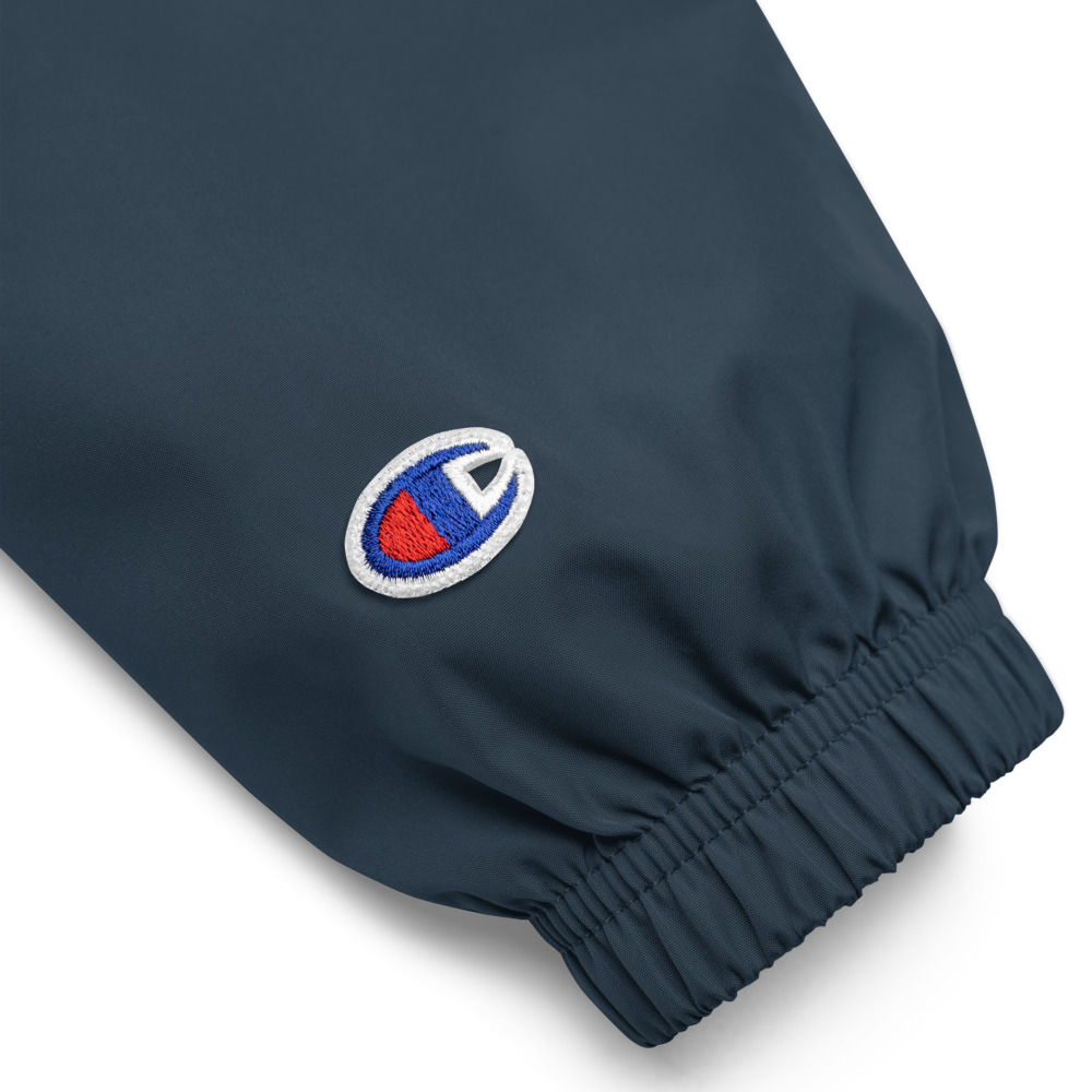 Disc Golf Packable Jacket by Champion - Navy - Krushed Logo - Image 4