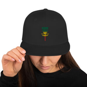 Disc Golf Snapback Hat - Rasta Basket
