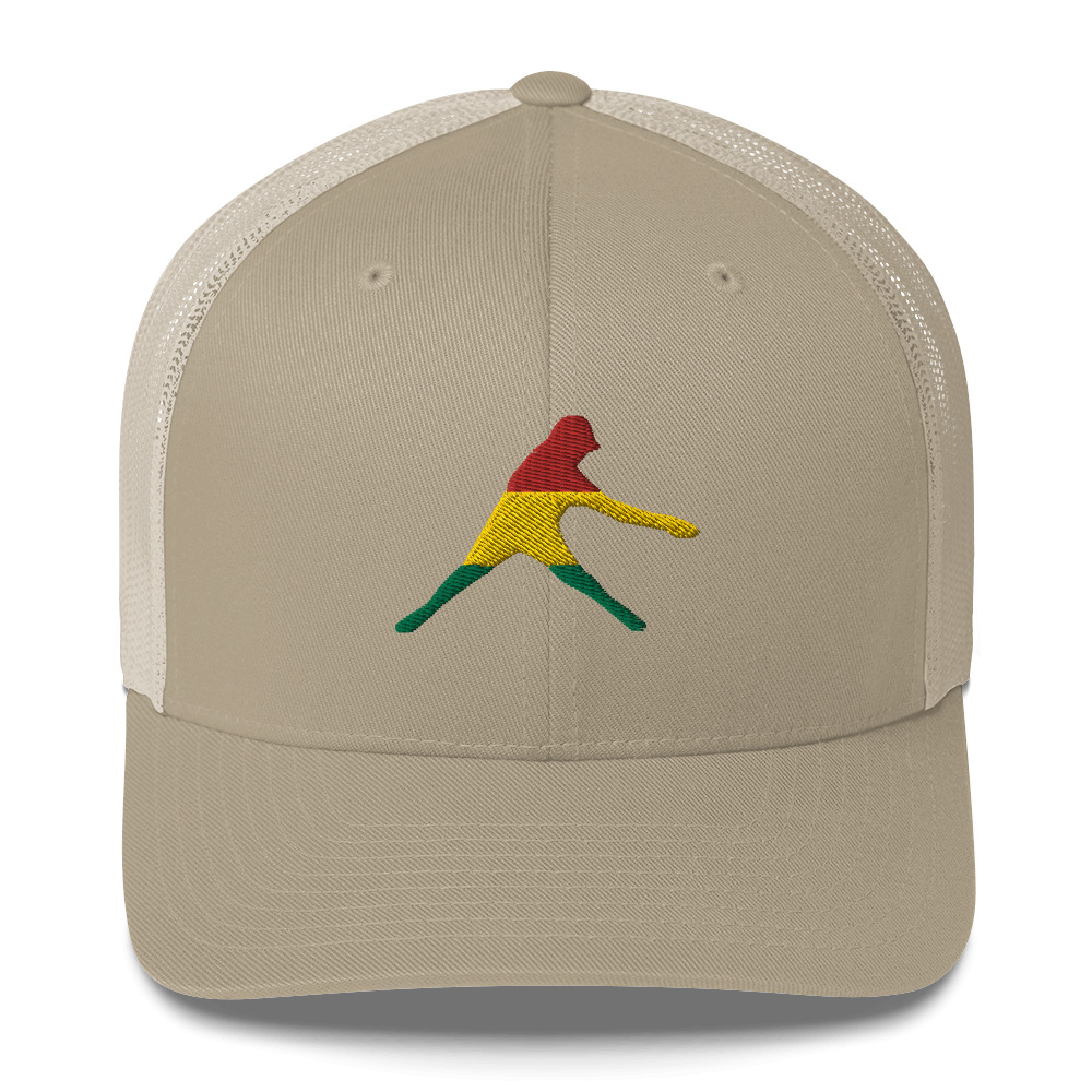 Disc Golf Trucker Cap - Krushed Player Rasta - Image 9