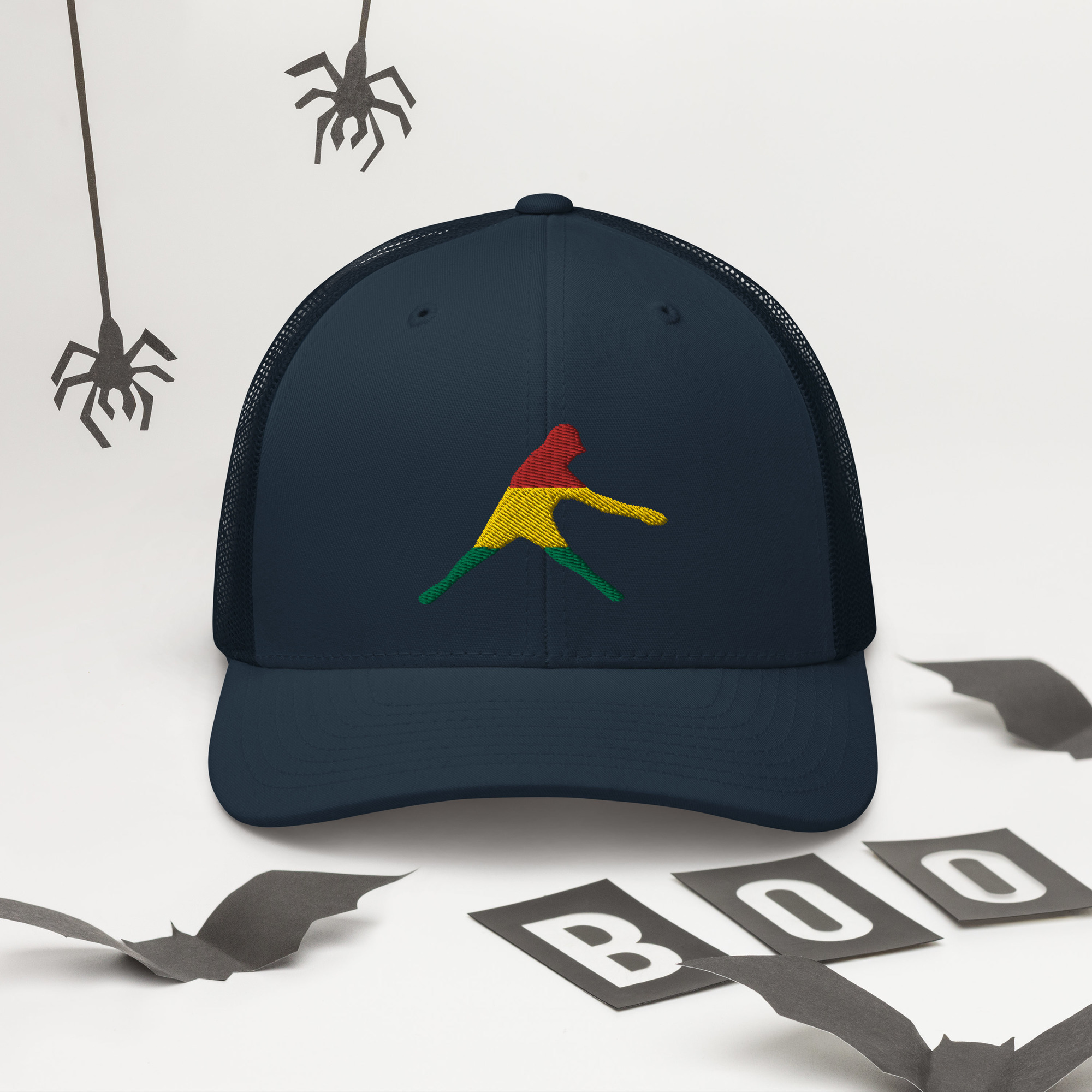 Disc Golf Trucker Cap - Krushed Player Rasta - Image 3