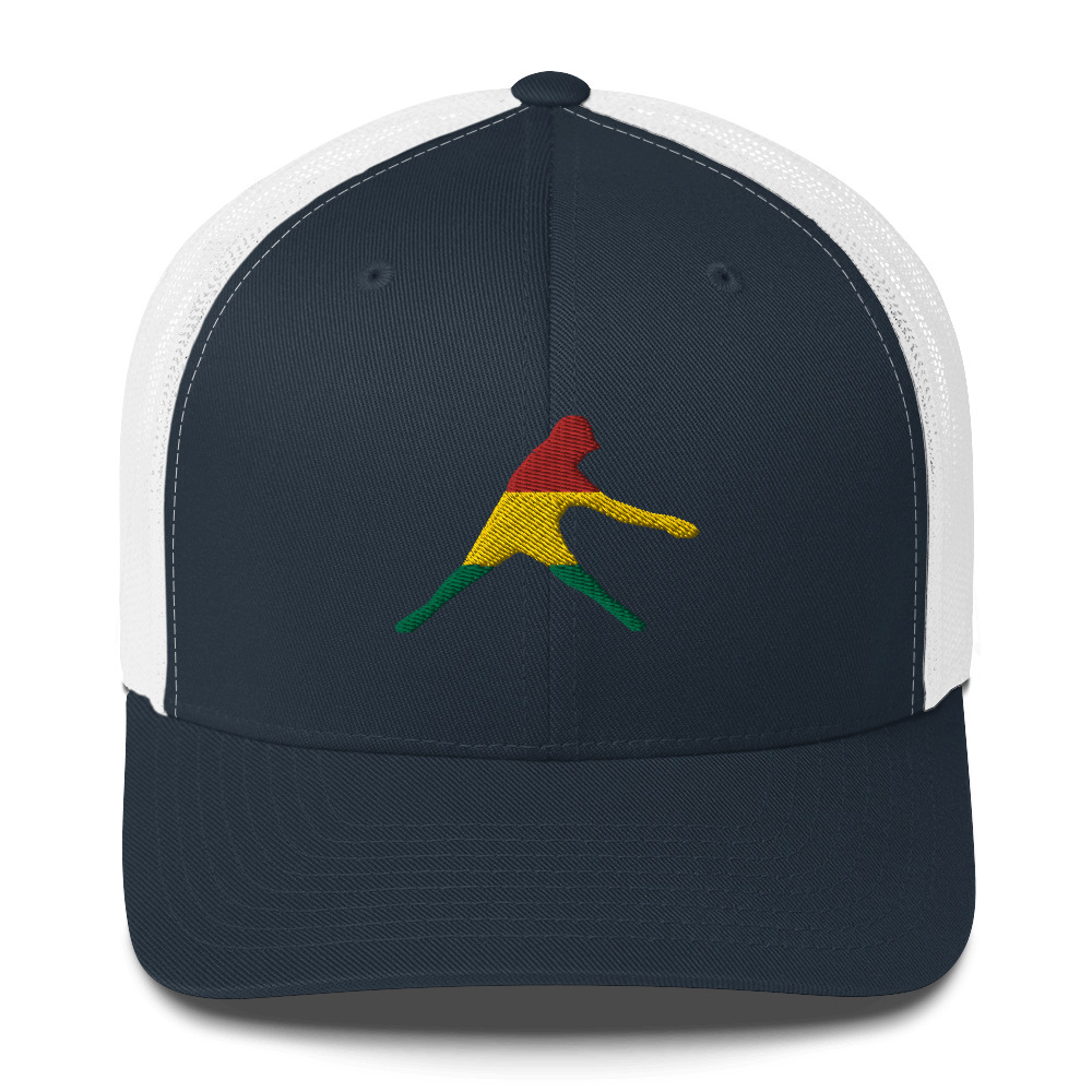 Disc Golf Trucker Cap - Krushed Player Rasta - Image 7