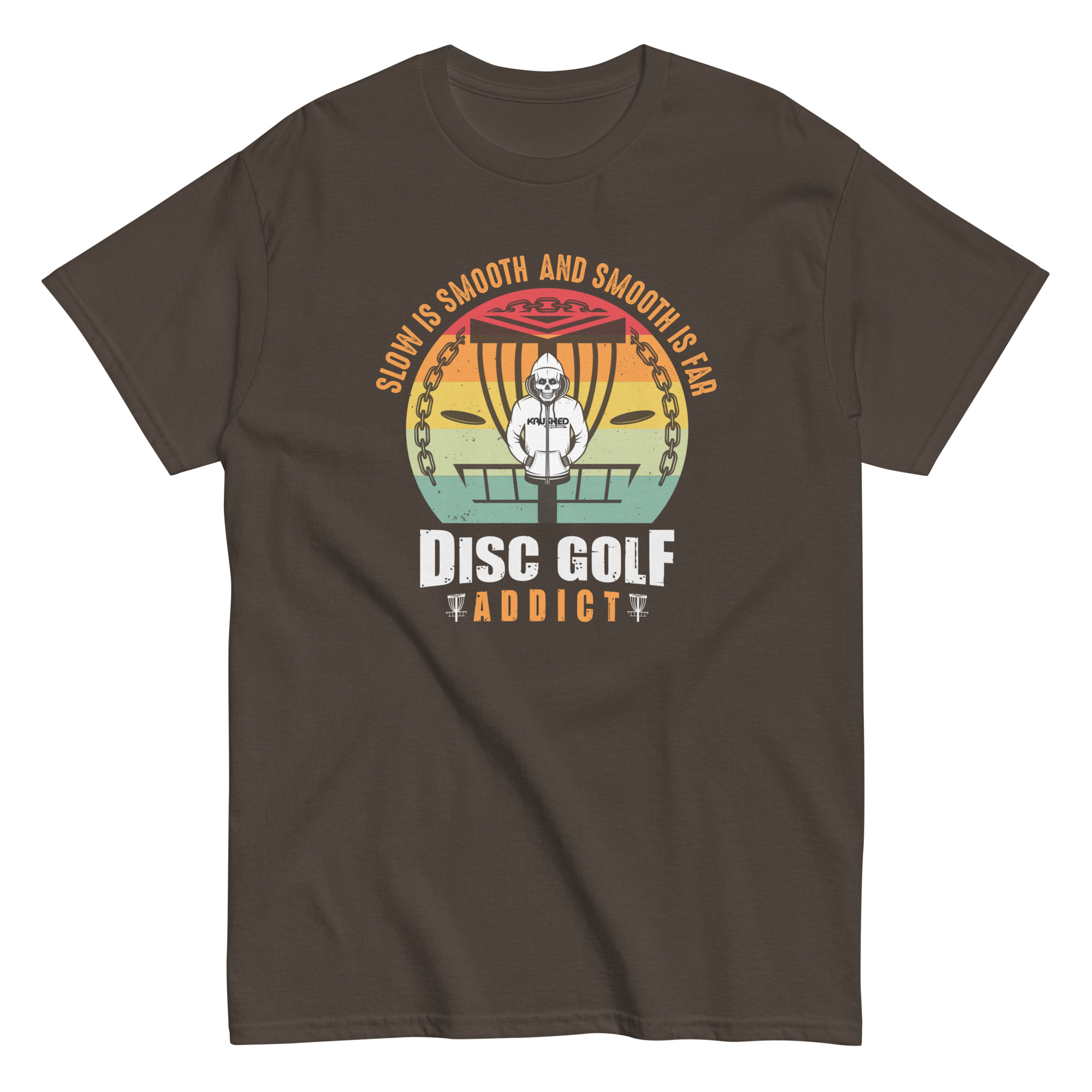 Slow is Smooth and Smooth is Far Disc Golf T-Shirt - Image 12