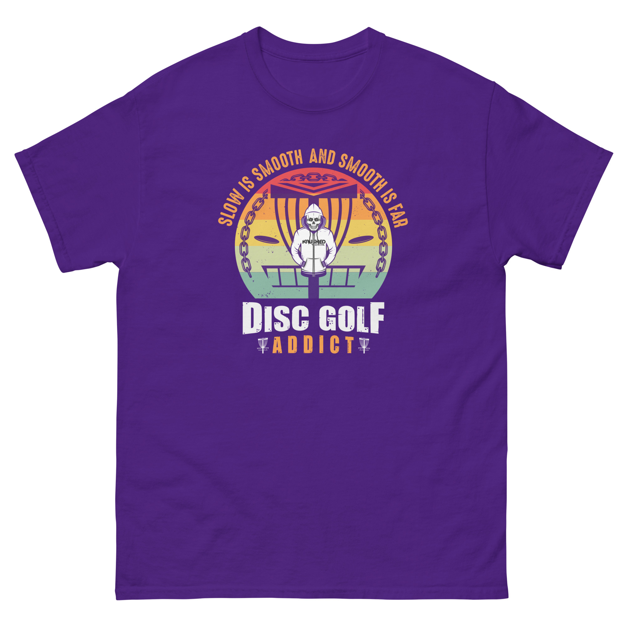 Slow is Smooth and Smooth is Far Disc Golf T-Shirt - Image 8