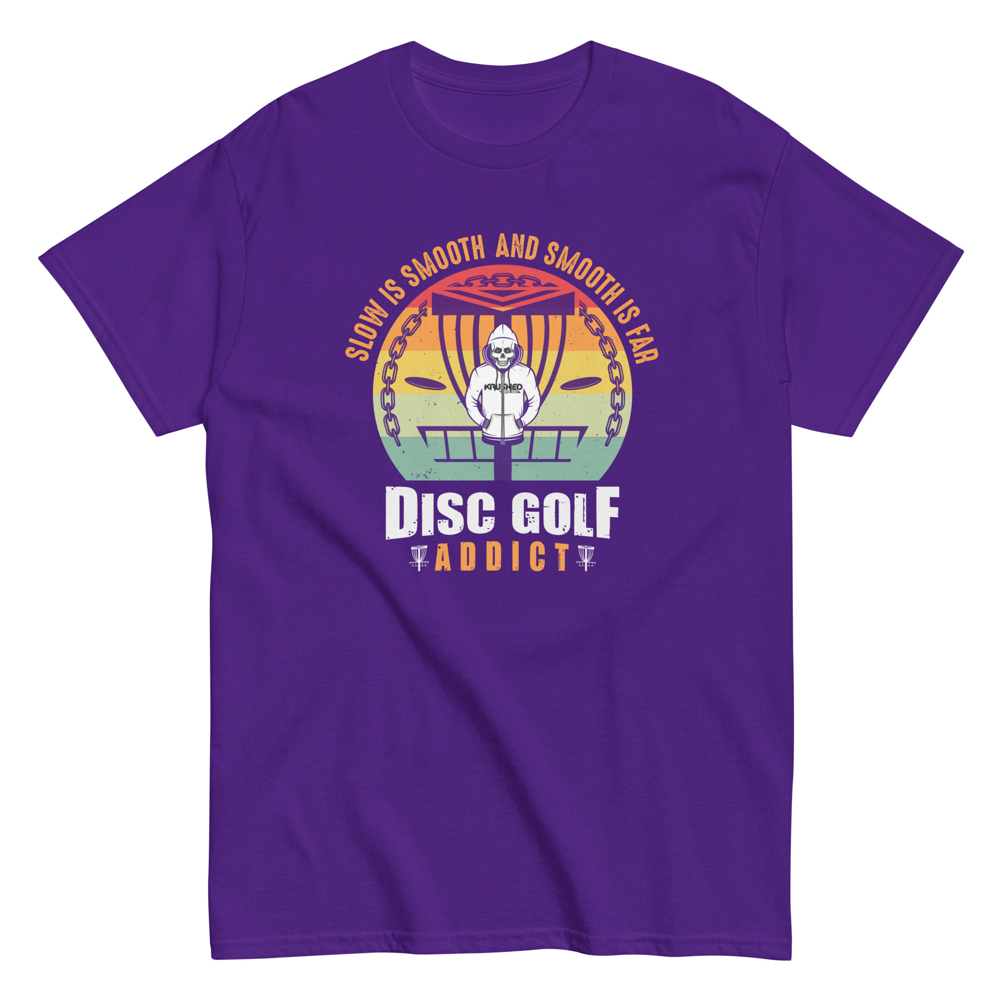 Slow is Smooth and Smooth is Far Disc Golf T-Shirt - Image 11