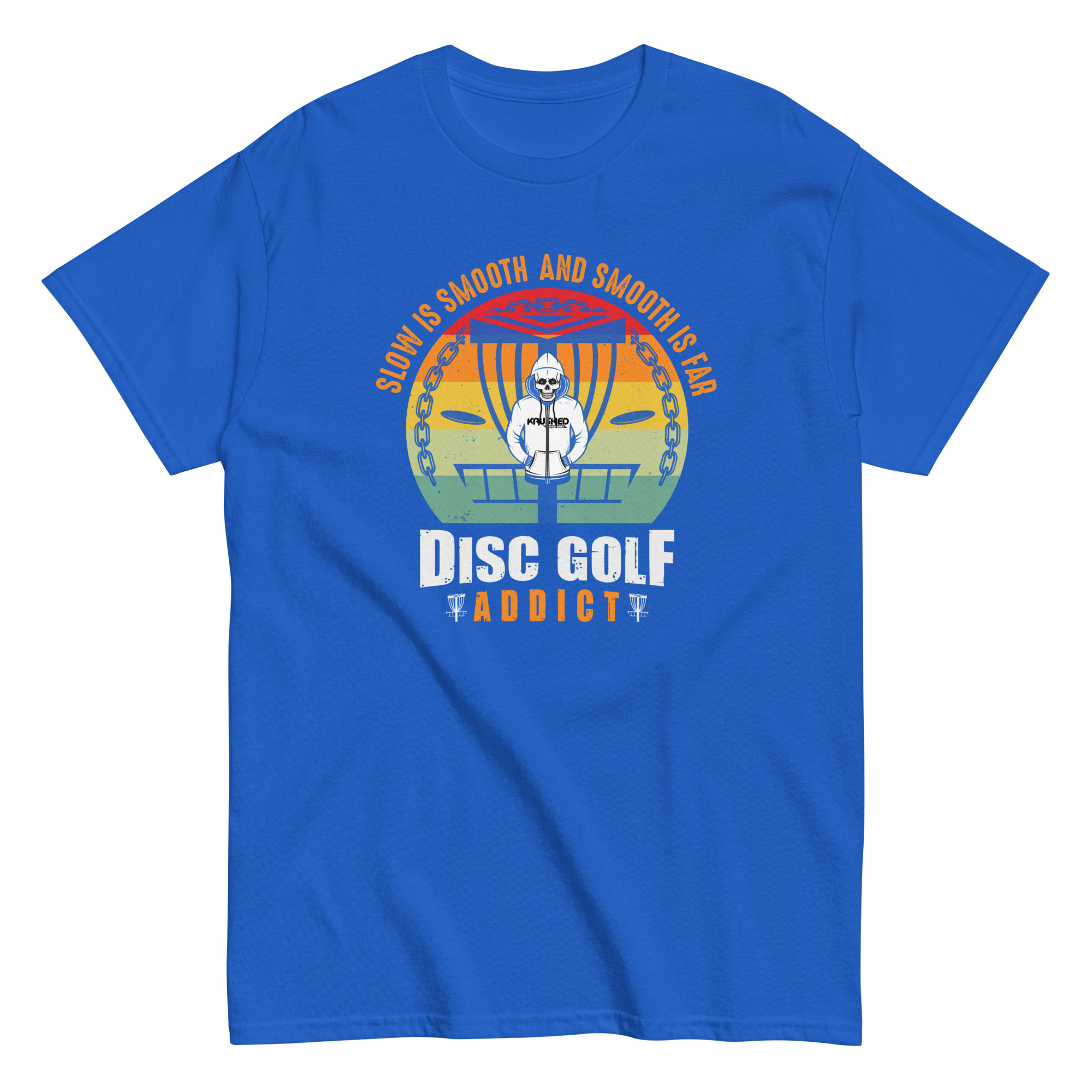 Slow is Smooth and Smooth is Far Disc Golf T-Shirt - Image 13